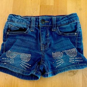 Rhinestone 🐱 shorts 4T